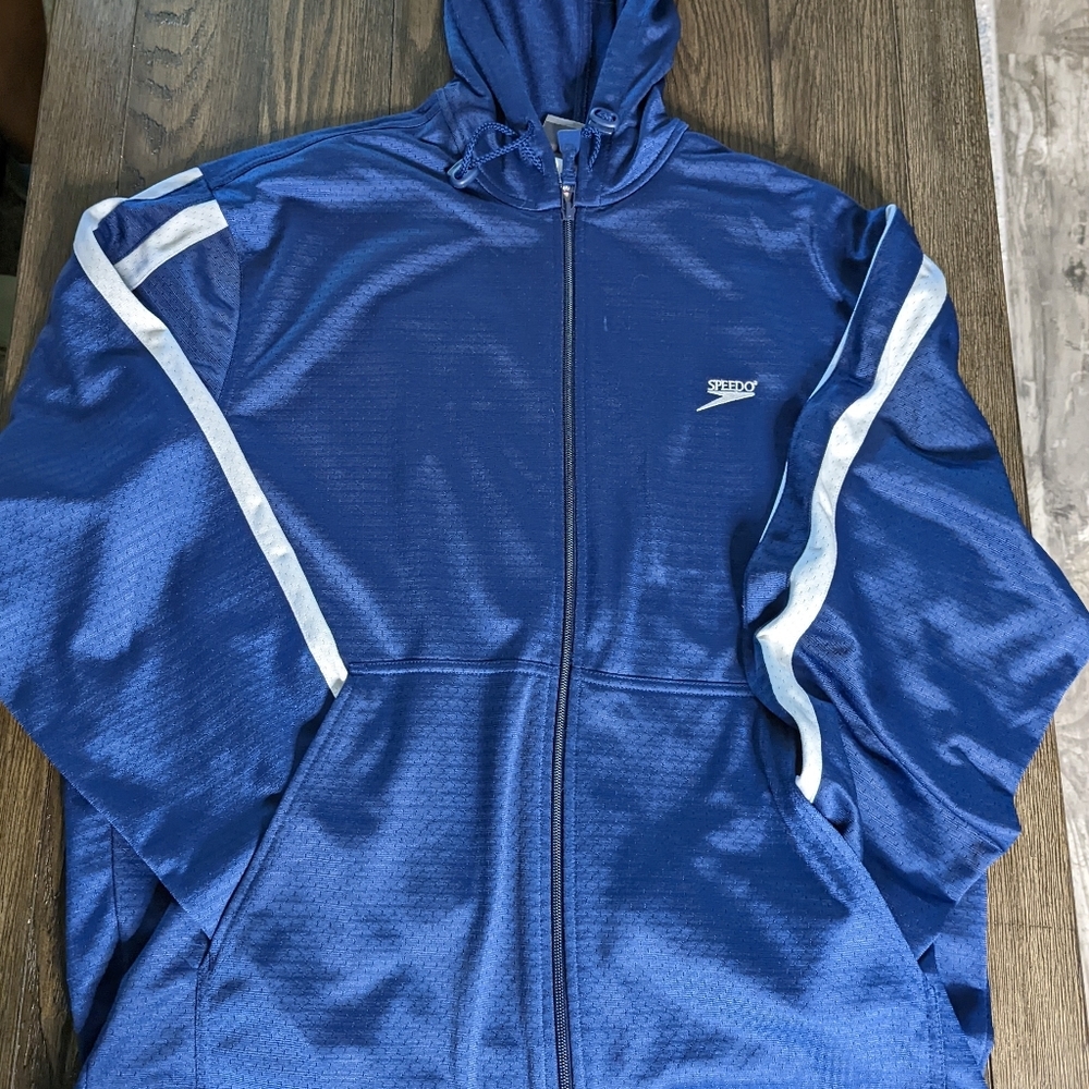 SPEEDO Men's M zip jacket‎ sweatshirt hooded warm up